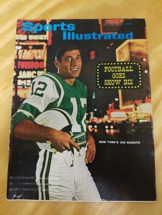 Joe Namath Sports Illustrated July 19,  1965 York Jets Broadway Joe