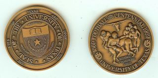 U Of Texas 100 Yr National Championship Medal 1969