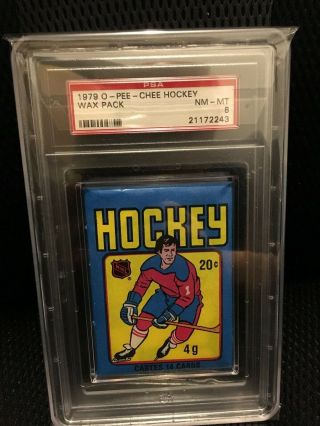 1979 - 80 O - Pee - Chee Hockey Wax Pack Psa 8 - Possible Wayne Gretzky Rc Psa 10???