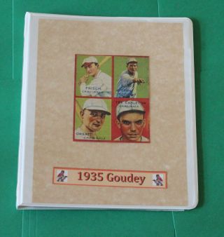 1935 Goudey 4 In 1 Near Complete Set 25 Cards With Babe Ruth And Mel Ott Graded