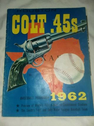 Vintage 1962 Houston Colt 45s Yearbook,  First Year Astros 1965