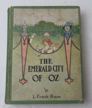 1910,  The Emerald City Of Oz By L.  Frank Baum,  Hb Reilly & Britton,  Early Print