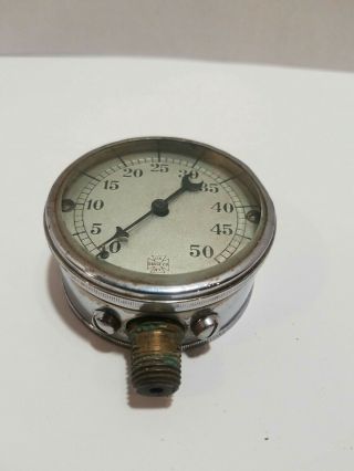 Vintage Us Gauge Co Ny Patent Sept 1906 - 50 Units Pressure Guage - Made In Usa