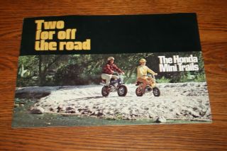 Honda Mini Trails Motorcycles Two For Off The Road Sales Brochure
