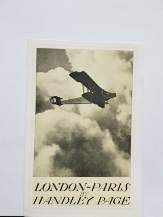 Handley - Page London - Paris Advertising Brochure - And.