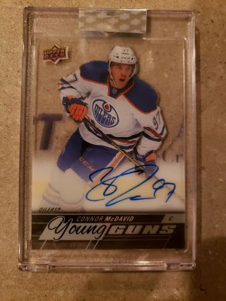 2018 - 19 Ud Clear Cut Connor Mcdavid Young Guns Acetate Auto
