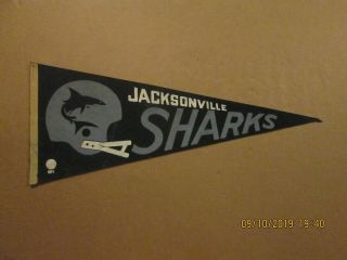 Wfl Jacksonville Sharks Vintage Defunct 1970 