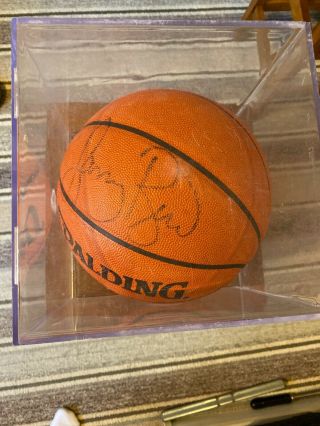 Larry Bird Signed Nba Spalding Official Game Ball