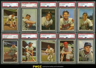 1953 Bowman Color Mid - Grade Complete Set Ford Berra Musial Mantle Psa 6 (pwcc)