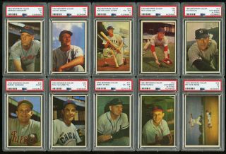 1953 Bowman Color Mid - Grade COMPLETE SET Ford Berra Musial Mantle PSA 6 (PWCC) 3
