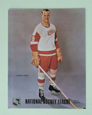 1969 North Stars Vs Red Wings Program Gordy Howe - Flash