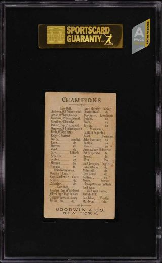 1888 N162 Goodwin Champions Cap Anson SGC 4 VGEX (PWCC - A) 2