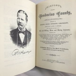 History Of Mendocino County Historical Society Limited Ed 1967 Reprint Of 1880