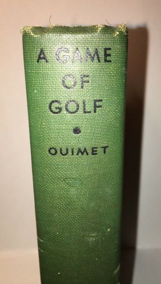 1932 Book A Game Of Golf By Francis Ouimet Rare Sports