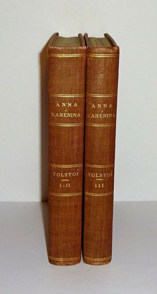 1899 Anna Karenina By Leo Tolstoi,  3 Volumes In 2 - Complete,  Tolstoy