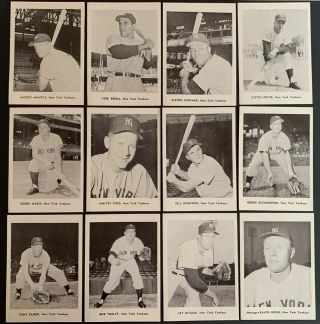 1960’s York Yankees Picture Pack 12 Star Players,  Berra,  Mantle,  Maris,  Ford