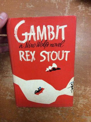 First Edition Gambit A Nero Wolfe Novel By Rex Stout 1962 Viking Press