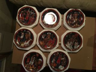 Michael Jordan The Upper Deck Collector Plates Above All A Champion Set W/coa