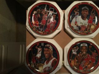 Michael Jordan The Upper Deck Collector Plates Above All A Champion Set W/COA 2