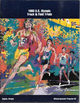 1980 Us Olympic Track & Field Trials Program Moscow Boycott Eugene Oregon Usa