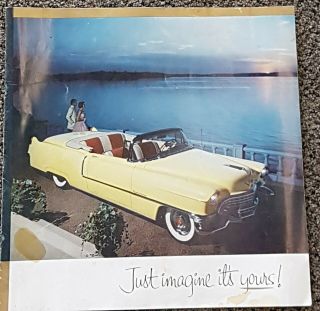 1955 Cadillac Dealer Sales Promotional Advertising Brochure Booklet 8 Pages