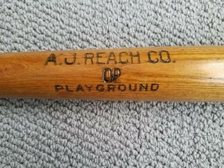 A.  J.  Reach Circa 1910 Model Op Playground Baseball Bat