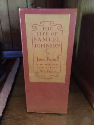 Limited Editions Club The Life Of Samuel Johnson Ll.  D.  By James Boswell,  Esq.