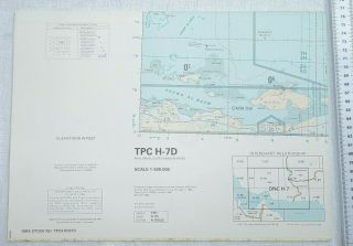 Tactical Pilotage Chart Tpc H - 7d Iran / Oman / Uae Large Scale Map