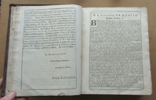 LINGUAE LATINAE DR LITTLETON ' S LATIN DICTIONARY 1723 5TH ED SOLID/GREAT PAGES 2