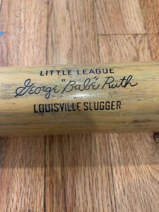 Babe Ruth H&b 125ll 31” Louisville Slugger Little League Bat Vintage