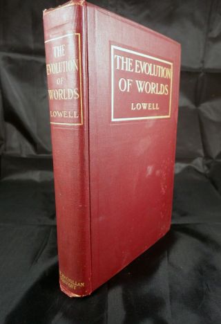 The Evolution of Worlds,  Percival Lowell,  1909,  First edition 3