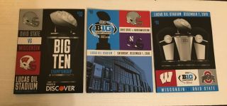 Three (3) Ohio State Big Ten Championship Football Programs
