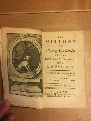 [lap - Dog] 1752 Coventry Pompey The Little The Life And Adventures Of A Lap - Dog