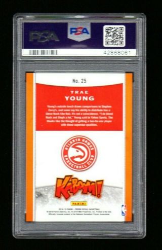 TRAE YOUNG 2018 PANINI KABOOM CROWN ROYALE ROOKIE RC PSA 10 GEM 2
