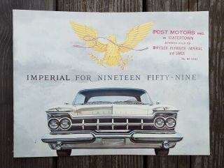 1959 Chrysler Imperial Car Sales Brochure