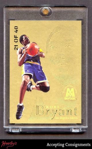 1998 - 99 Skybox Molten Metal Fusion Titanium Gold 33 Kobe Bryant 21/40 Lakers