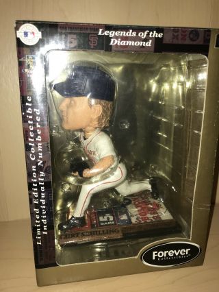 Curt Schilling Boston Red Sox Forever Collectibles Ticket Base Bobblehead