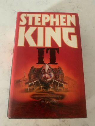 1986 Stephen King It Hodder Stoughton Hardcover Book Dj British Uk First 1st Vg