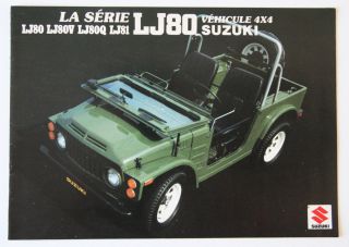 Suzuki Lj80 Lj81 1982 Dealer Brochure - French - Canada - St1002000618
