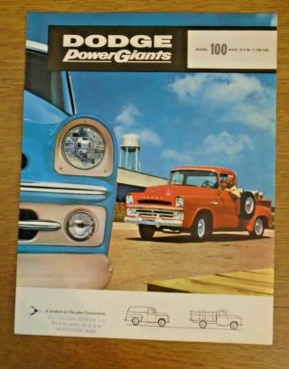 1957 Dodge D - 100 Pickup Brochure - (13 - 076)