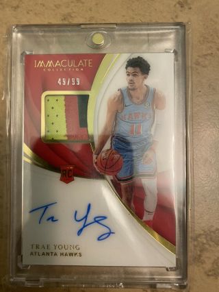Trae Young Rpa Immaculate 49/99 3 Color Patch