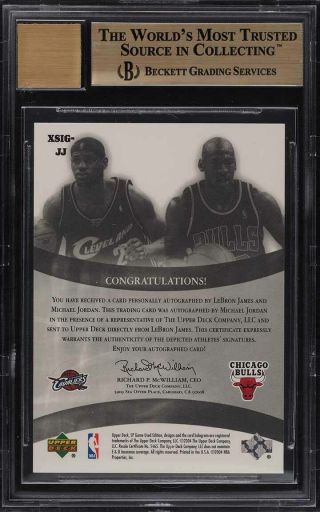 2004 SP Game Duals LeBron James & Michael Jordan AUTO /25 BGS 9.  5 (PWCC) 2