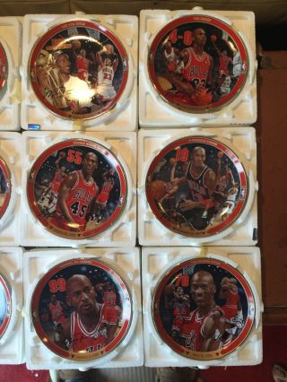 Michael Jordan The Upper Deck Collector Plates Return To Greatness Set W/COA 3