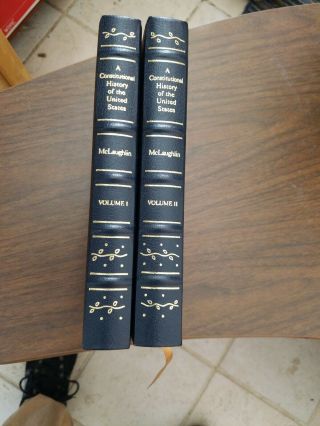 A Constitutional History Of The United States Mclaughlin Gryphon Press 2 Vols.