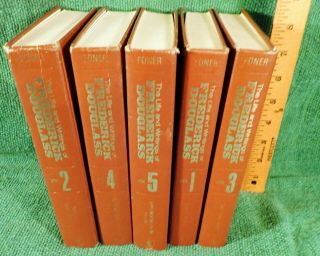 Rare Set Books - Life & Writings Of Frederick Douglass - 5 Vols - Foner Editor