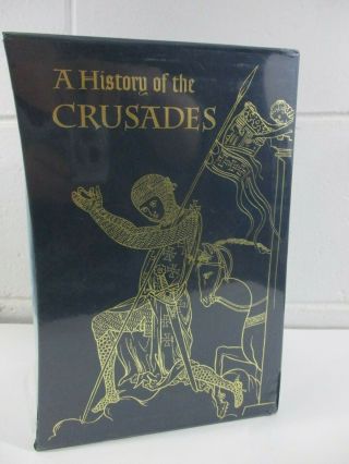 A History Of The Crusades Folio Society,  Runciman,  Box Set Of 3 Books -