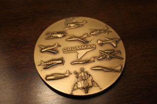 Medallion: Grumman Various Grumman Aircraft Depicted.  Bronze.