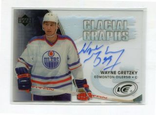 2005 - 06 Upper Deck Ice Glacial Graphs Gg - Wg Wayne Gretzky Sp