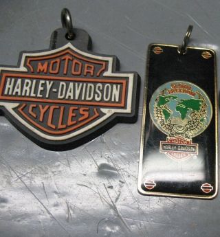 Harley Davidson Key Ring Tags (2) Kh2 Global Freedom