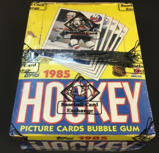 1985 86 Topps Hockey Wax Box Bbce Authenticated